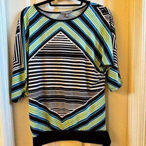 NY Collection short sleeve blouse, women size S